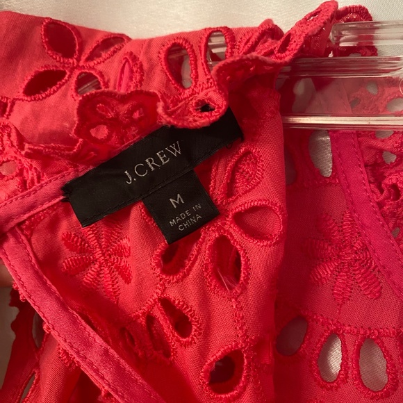 J. Crew Pink Eyelet tank top - Picture 4 of 4